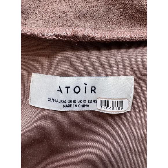 ATOIR X RTR REVOLVE Women's Coffee Brown Baseline Mini Dress Size 10 - Picture 6 of 7